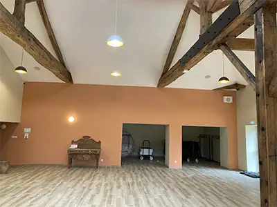 Salle de réception, vue 2 - Le domaine de Mazerolles